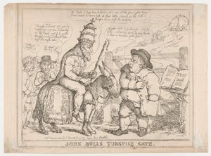 Il casello autostradale di John Bull da Thomas Rowlandson