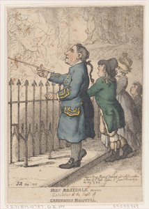 John Rosedale Mariner, Espositore alla Hall of Greenwich Hospital, 26 aprile 1807 da Thomas Rowlandson