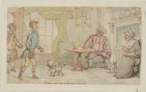 Johnny è tornato sano e salvo da sua madre da Thomas Rowlandson