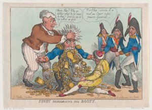 Junot che vomita il suo bottino, 17 ottobre 1808 da Thomas Rowlandson