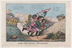 La ritirata di Re Joe da Madrid, 21 agosto 1808 da Thomas Rowlandson