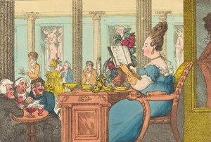 La Bella Limonaudiere al Cafe des Mille Colonnes, Palais Royal, Parigi, 1814 da Thomas Rowlandson