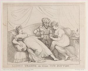 Donne che commerciano per conto proprio da Thomas Rowlandson