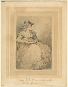 Lady Elliott, comunemente chiamata Dolly la Alta da Thomas Rowlandson