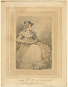 Lady Elliott, comunemente chiamata Dolly The Tall, 1775-1827 da Thomas Rowlandson