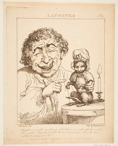 Laughter Le Brun Travested, o Caricature delle Passioni, 21 gennaio 1800 da Thomas Rowlandson