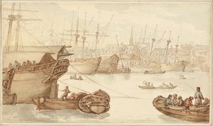 Limehouse Reach da Thomas Rowlandson