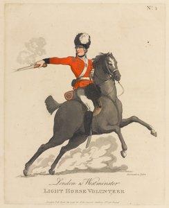 Volontari della Cavalleria Leggera di Londra e Westminster da Thomas Rowlandson