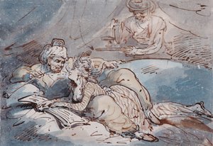 Amore in Oriente, c.1787 da Thomas Rowlandson