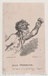 Moderatore maschile da Thomas Rowlandson