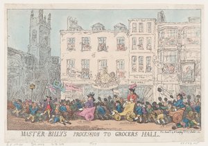 La processione di Master Billy alla Grocers Hall
