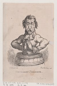 Predicatore Metodista da Thomas Rowlandson