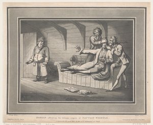 Morgan che offende gli organi delicati del Capitano Whiffle, 12 maggio 1800 da Thomas Rowlandson