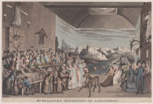 Mostra di Lapponi di Mr. Bullock, 8 febbraio 1822 da Thomas Rowlandson