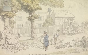 Il signor e la signora Jolly nella loro casa di campagna da Thomas Rowlandson