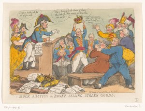 Napoleone vende beni rubati, 1813