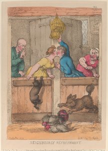 Rinfresco tra vicini da Thomas Rowlandson