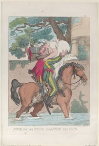 Solo i Coraggiosi Meritano la Bella da Thomas Rowlandson