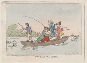 Pazienza in una barca, ca. 1803 da Thomas Rowlandson