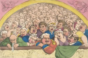 Pidgeon Hole. Un espediente del Convent Garden per rinchiudere gli dei da Thomas Rowlandson