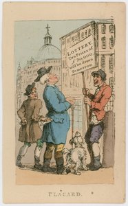 Manifesto. Lotteria - due premi di £30,000 saranno estratti domani da Thomas Rowlandson