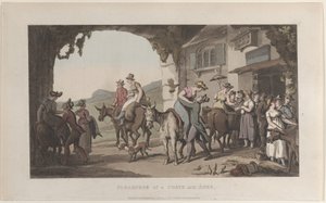 Piaceri di una Poste Aux Ânes, dal Journal of Sentimental Travels in the Southern Provin