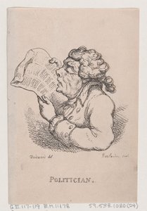 Politico, aprile 1808 da Thomas Rowlandson