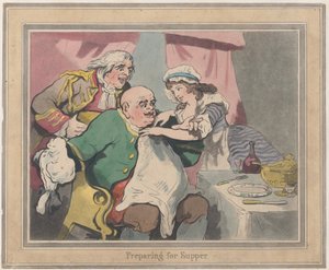 Preparativi per la Cena, 22 ottobre 1789 da Thomas Rowlandson
