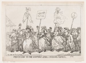 Processione agli Hustings dopo una campagna elettorale di successo, 30 aprile 1784