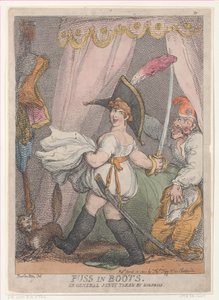 Il gatto con gli stivali o il generale Junot colto di sorpresa, 12 aprile 1811 da Thomas Rowlandson