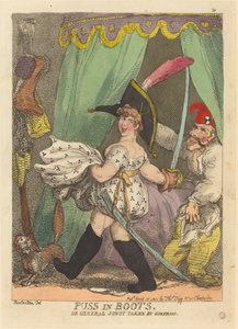 Il gatto con gli stivali, o il generale Junot preso di sorpresa da Thomas Rowlandson