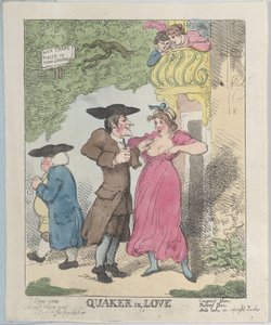 Quacchero innamorato, 1815 da Thomas Rowlandson
