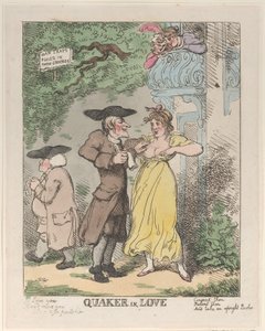 Quacchero innamorato, 1815 da Thomas Rowlandson