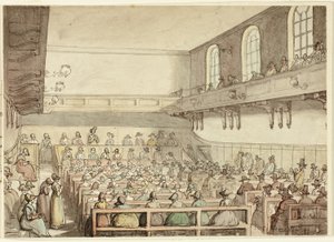 Riunione dei quaccheri da Thomas Rowlandson