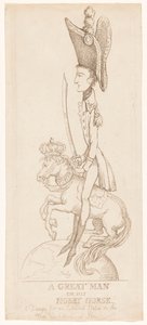 Statua equestre di Napoleone, 1804 da Thomas Rowlandson