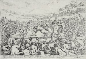 Sport rurali - Un incontro di pugilato, 28 settembre da Thomas Rowlandson