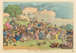 Sport Rurali. Corsa in Camicia da Thomas Rowlandson