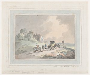 Schizzo rustico, o una carrozza postale in viaggio