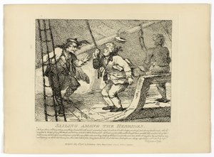 Navigare tra le Ebridi, da Il giro delle Ebridi di Boswell da Thomas Rowlandson