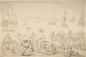 Porto marittimo da Thomas Rowlandson
