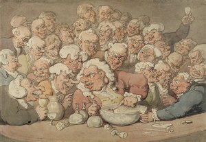 Servendo il punch da Thomas Rowlandson