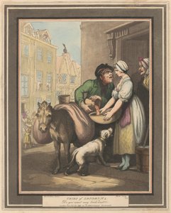 Set di otto (4): Grida di Londra da Thomas Rowlandson