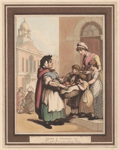 Set di otto (6): Grida di Londra da Thomas Rowlandson
