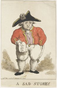Vignetta sul contrammiraglio batavo Samuel Story, 1799 da Thomas Rowlandson