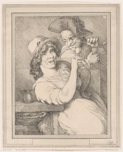 Corteggiamento di St Giles, 1799 da Thomas Rowlandson