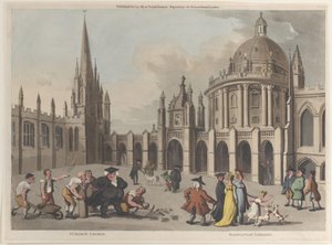 Chiesa di Santa Maria, Biblioteca Radcliviana da Thomas Rowlandson