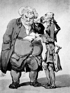 Poeta affamato e editore, fine XVIII secolo