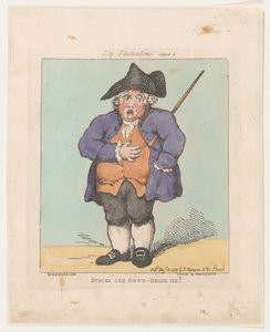 Le Azioni Sono Giù - Heigh-Ho!!, 10 agosto 1799 da Thomas Rowlandson