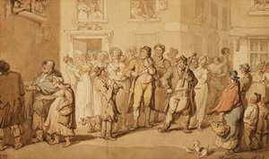Musicisti di strada, 1823 da Thomas Rowlandson