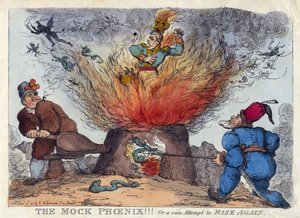 La falsa fenice! O un vano tentativo di risorgere da Thomas Rowlandson
